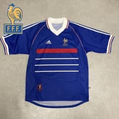フランス代表ユニフォーム adidas 98年フランスW杯サッカーシャツL