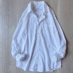 極美品＊フランク&アイリーン LUKE 希少Sシアーシャツ 白 オーバー