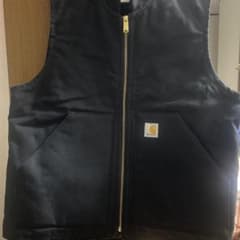 Carhartt ダック地 ベスト OV0001-M ブラック Mのサムネイル