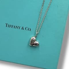美品 ティファニー ドッツ ハート ピンクサファイア ネックレス ビンテージ 美品 ティファニー ドッツ ハート ピンクサファイア ネックレス ビンテージ