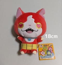 요괴 워치 지바냥 봉제인형 마스코트 하트 눈 스트랩