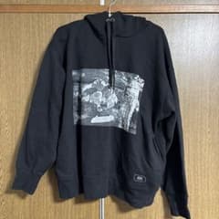 グラフィックパーカー ブラックのサムネイル