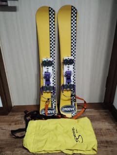 GROOVE スキー板 イエロー チェック柄 レア - メルカリ