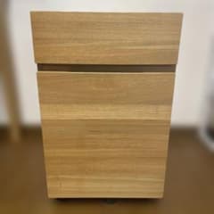 【無印】　デスクキャビネット✳︎タモ材 【廃盤品】 廃盤品】無印良品 木製 デスクキャビネット 引き出し2段 タモ材 - メルカリ
