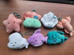 海の生き物 ぬいぐるみキーホルダー 7点セットのサムネイル