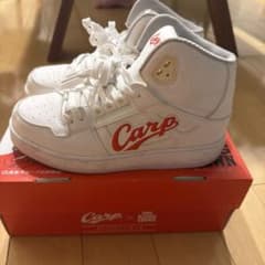 Carp KING CROWN ホワイトレッド ハイカットスニーカー 広島東洋カープ KING CROWN スニーカー - メルカリ