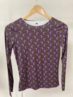 MARINE SERRE 長袖 Tシャツ ブラウン・パープル - メルカリ