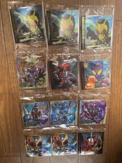 仮面ライダー ウエハースシールセット 全9種➕被り3枚のサムネイル