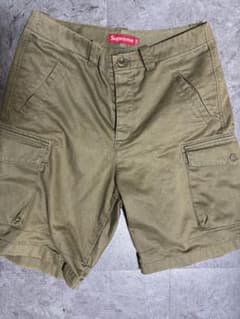Supreme カーゴショーツ 32 スプラッター柄 ベージュ ミリタリー 希少のサムネイル
