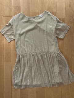 ZARA Girls ラメチュールワンピース 164cmのサムネイル