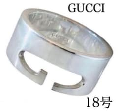 美品】GUCCI グッチカットアウト Gリング ビッグサイズ 18号 - メルカリ