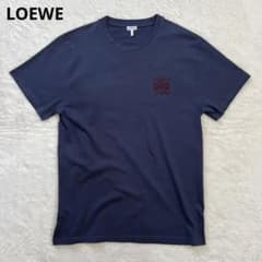 LOEWE ロエベ アナグラム 刺繍 Tシャツ ネイビー 濃紺 S - メルカリ