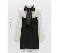 ZARA ワンピース リボンのサムネイル