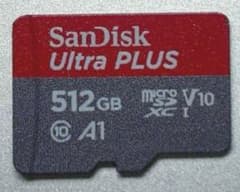 SanDisk Ultra PLUS 512GB microSDのサムネイル
