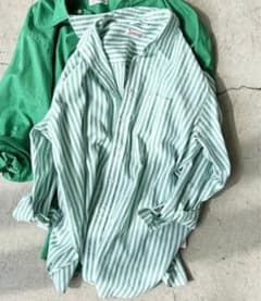 Spick & Span コットンリネンルーズシャツ　グリーン Spick & Span コットンリネンルーズシャツ - メルカリ