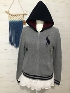 ☆ラルフローレン☆Y2K ビッグポニー ニットパーカー - メルカリ