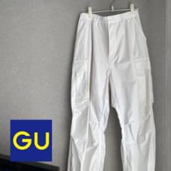 メ*8様 GU スーパーワイドカーゴパンツ メンズ XXL 白 ワイドシルエットのサムネイル