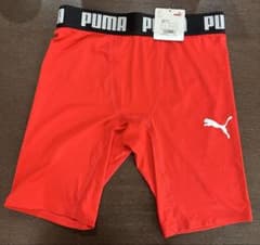 PUMA レッド インナータイツ Lサイズのサムネイル