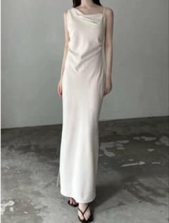 celon asymmetry drape cami dress