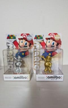 amiibo シルバーマリオ・ゴールマリオセット amiibo シルバーマリオ・ゴールマリオセット - メルカリ