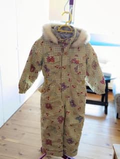 1/10まで限定値下げ！スキーウェア110 女の子　グリーンのサムネイル