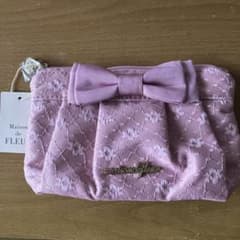 新品 Maison de FLEUR タックSポーチ ピンク　リボン　希少　レア - 4