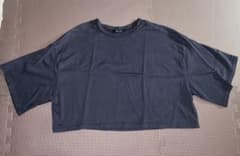 CHIP CLIP Tシャツ　ネイビー ショート丈のサムネイル