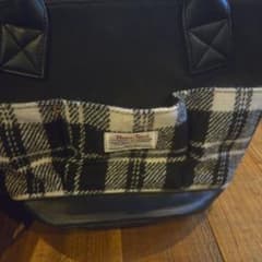 Harris Tweed トートバッグ ブラック チェックのサムネイル
