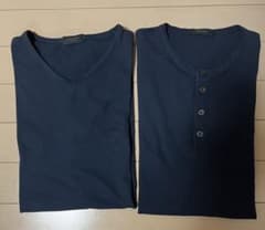 ZANONE ヘンリーネック Tシャツ ネイビー 48 - メルカリ