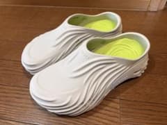 Crocs Echo Clog ホワイト ライムグリーンのサムネイル