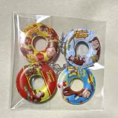 おさるのジョージ　浮き輪チャーム　キーチェーン　curious George