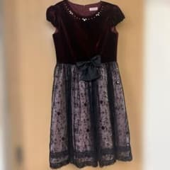 Lili Lundi ワインレッド ドレス160cmのサムネイル