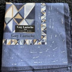 Guy Laroche メンズ　ハンカチ　青のサムネイル