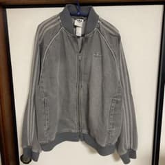 （美品）　アディダス ルーズ デニム ブラック ウォッシュ ジャケットSSTのサムネイル