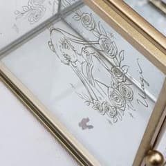 Pretty Guardian Sailor Moon Glass Case Jewelry Box Trinket Box Gold