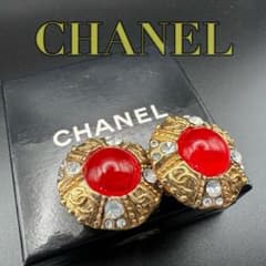 美品✨ CHANEL シャネル イヤリング カラーストーン ゴールド 2099 