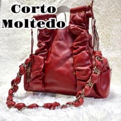 希少】コルトモルテド プリシラ 2WAYバッグ 赤 レッド ハンドバッグ 美