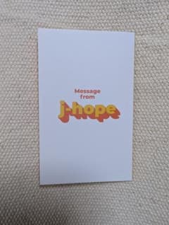 BTS j-hope メッセージカードのサムネイル