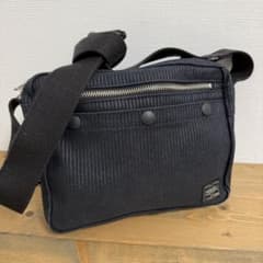 美品】PORTER DRAWING ブラックストライプ ショルダーバッグ - メルカリ