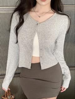 SHEIN グレーカーディガンのサムネイル