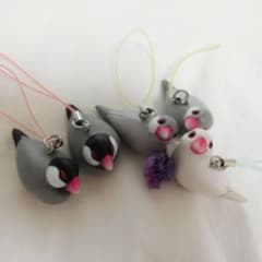 文鳥ストラップセット(ガチャガチャ)のサムネイル