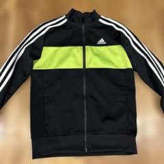 adidas ジップアップジャケット 黒/緑のサムネイル