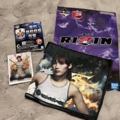 이치 반 쿠지 RIZIN 이자와 세이 카 아크릴 스탠드 응원 타월 세트