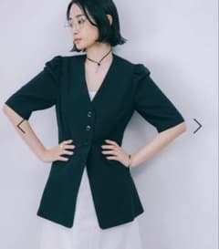 美品】BABYLONE 5分袖パフスリーブジャケット - メルカリ