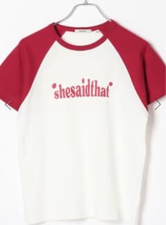 she said that シー セッド ザットコラボラグランプリントＴシャツのサムネイル