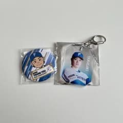 日本ハムファイターズ 山﨑福也 缶バッジ アクリルキーホルダーのサムネイル