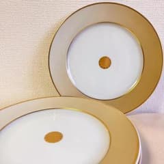 ★新品未使用 ★フランス製シャビーシックなディナープレート 4枚 ☆新品未使用 ☆フランス製シャビーシックなディナープレート 4枚