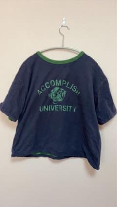 リバーシブル 半袖Tシャツ ネイビー グリーンのサムネイル