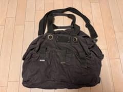 ZARA コットンボストン ミリタリーバッグ オリーブ 2WAY 大容量 - メルカリ