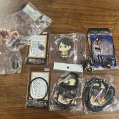 【値下げ】進撃の巨人 ミカサ エレン 調査兵団 ラバスト ピンズブレスレットのサムネイル